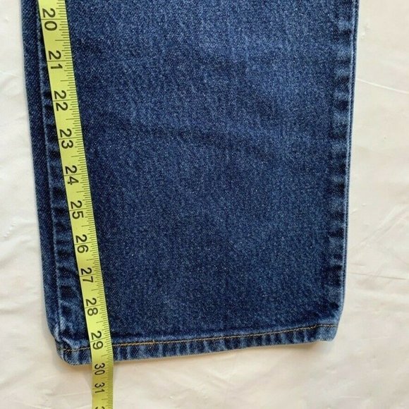 Levi's 517 Boot Cut Jeans Mens 36x30 Dark Blue Denim Red Tab - Picture 11 of 12